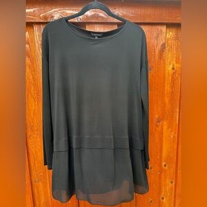 Eileen Fisher layered silk sweater